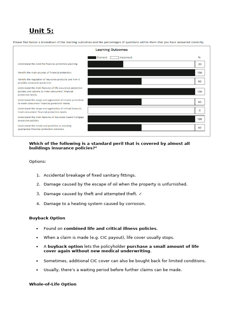 Unit 5 NEW | PDF | Life Insurance | Insurance