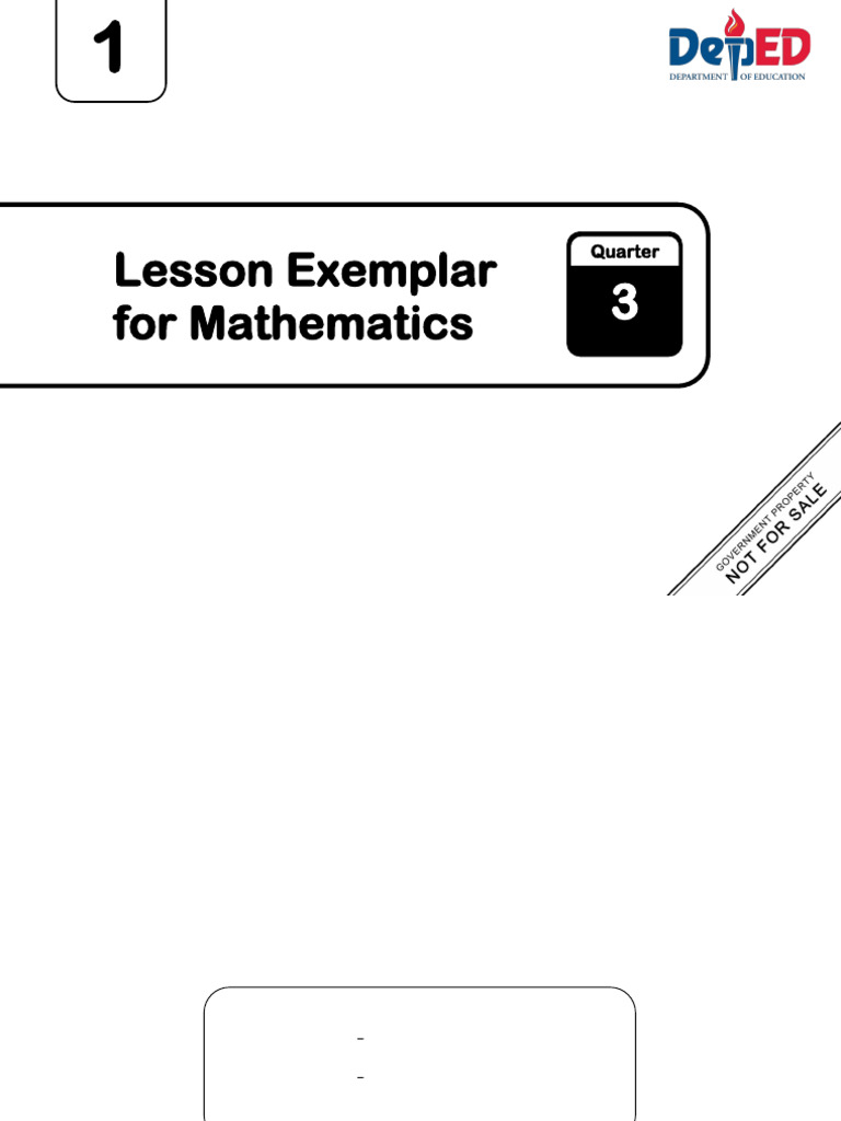 Mathematics Lesson Exemplar Guide | PDF