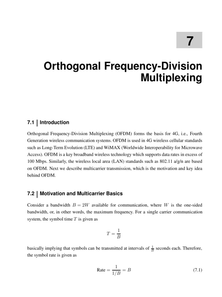 OFDM: Key to 4G Wireless Technology | PDF | Orthogonal Frequency ...