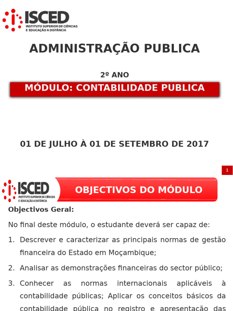 Modulo de Contabilidade Publica 2017 Final | PDF | Contabilidade ...