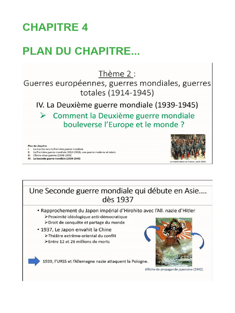 Histoire de la Seconde Guerre mondiale | PDF | France de Vichy ...