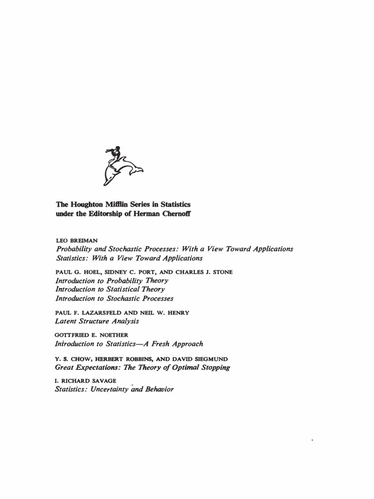 Introduction To Probability Theor2y - 3e - Hoel1 Et. Al | PDF