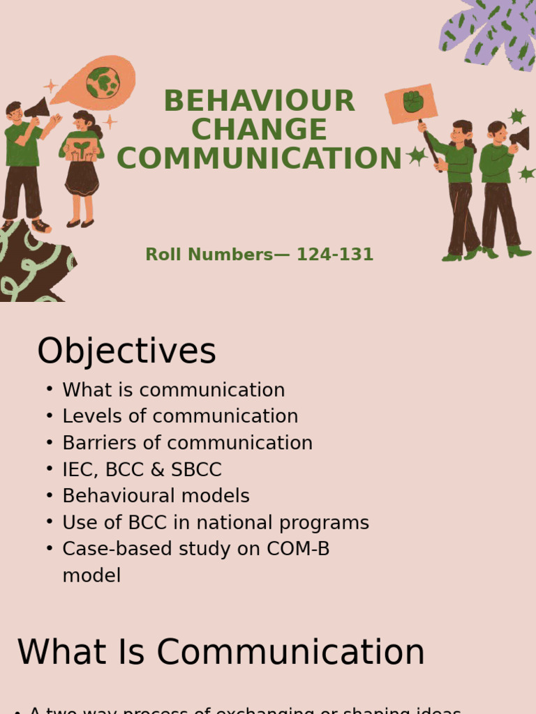 Behavio Change Communication | PDF | Communication | Behavior