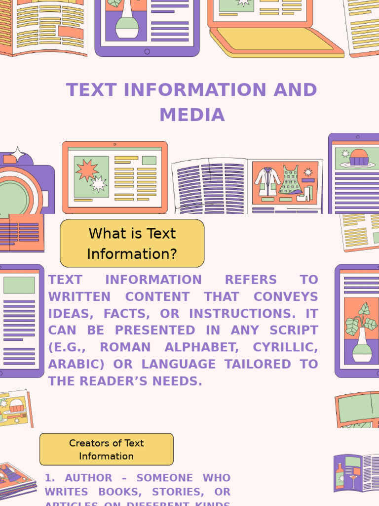 Understanding Text Information Types | PDF | Typefaces | Serif