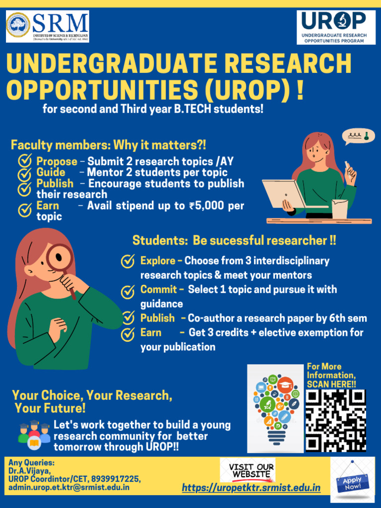 UROP Opportunities for B.Tech Students | PDF