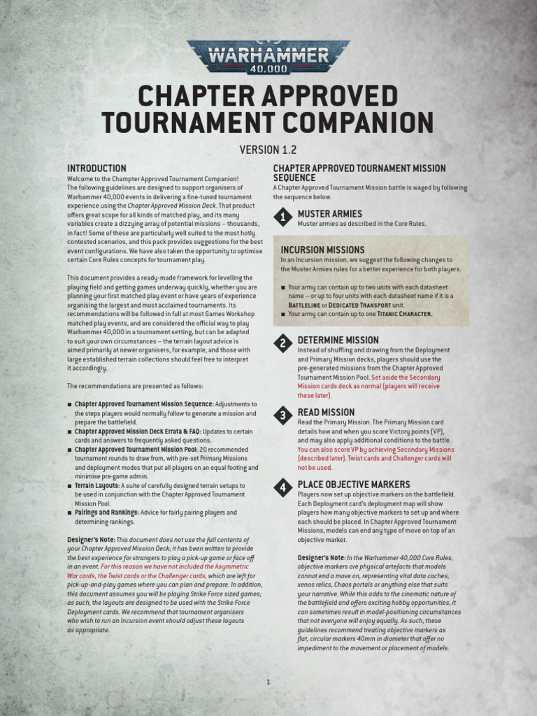 Eng 17-09 Warhammer40000 Core Rules Chapter Approved Tournament ...
