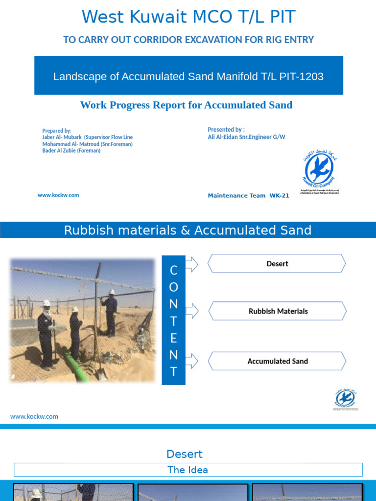 Accumulated Sand Removal Report | PDF
