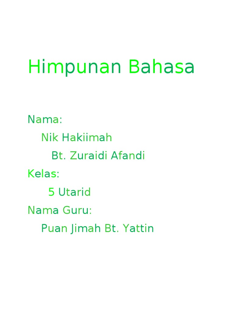 Himpunan peribahasa