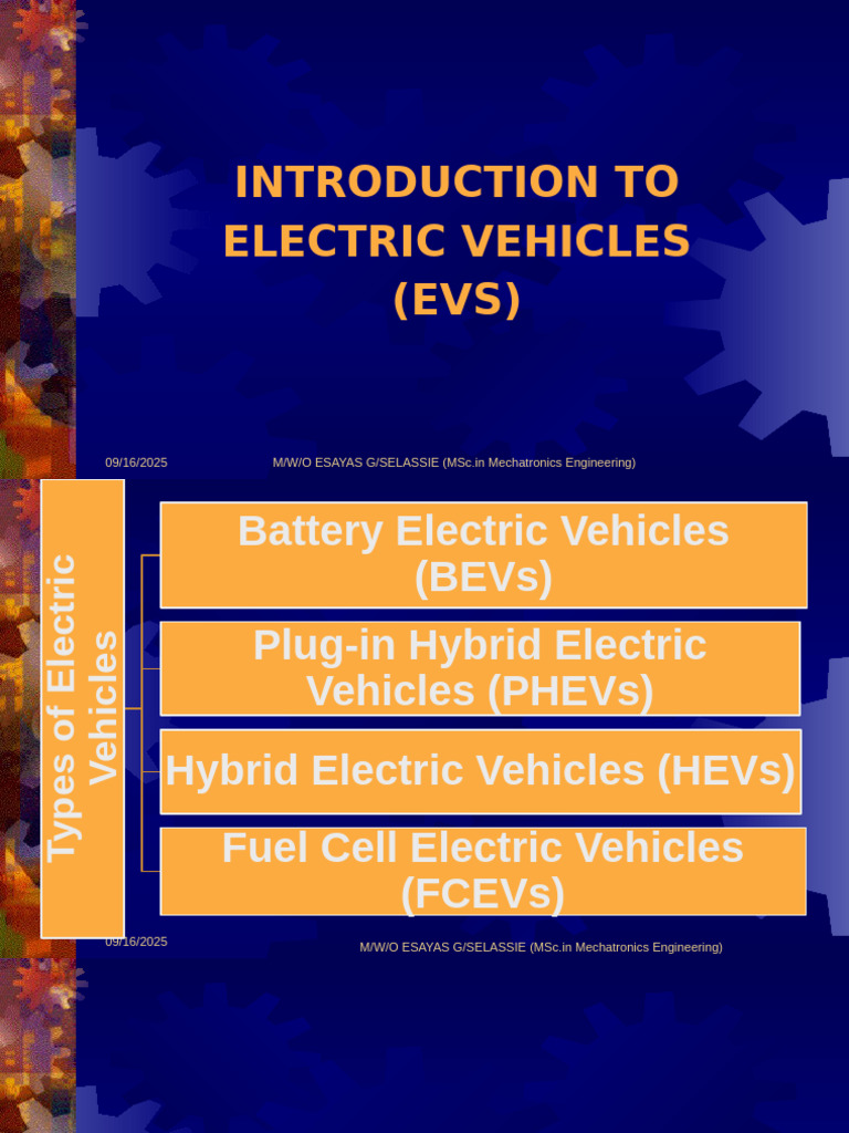 Introduction of Electrical Vehicle | PDF | Electric Vehicle | Hybrid ...