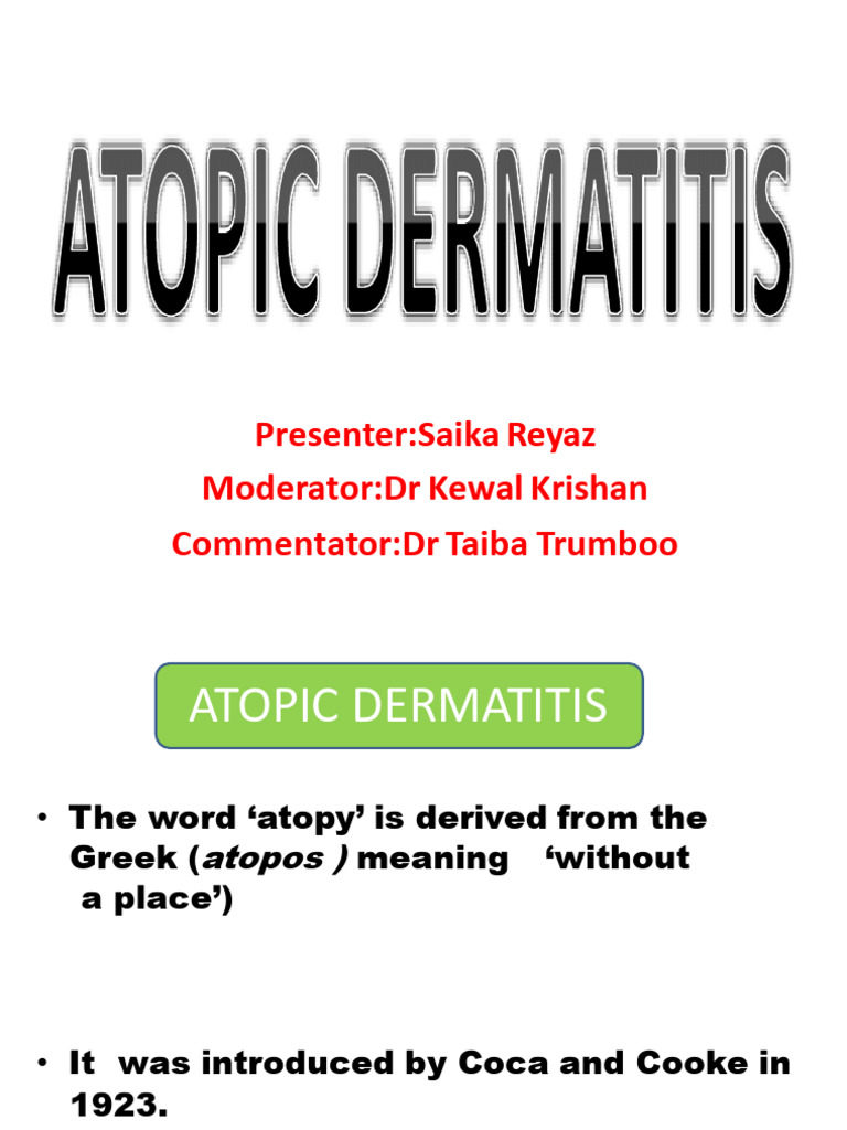 Atopicdermatitis New | PDF | Dermatitis | Allergy