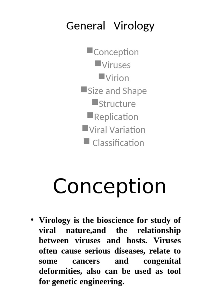 Basics of Virology 1 | PDF | Virus | Sense (Molecular Biology)