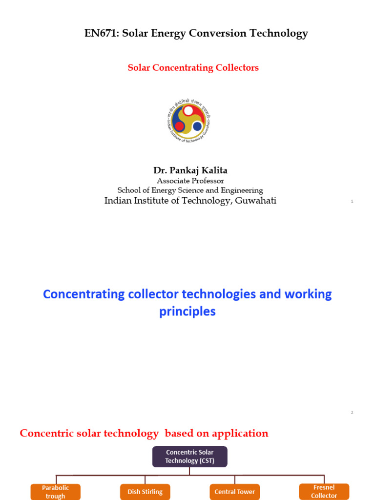Concentrating Collector Lecture 2 | PDF | Solar Energy | Sustainable Energy