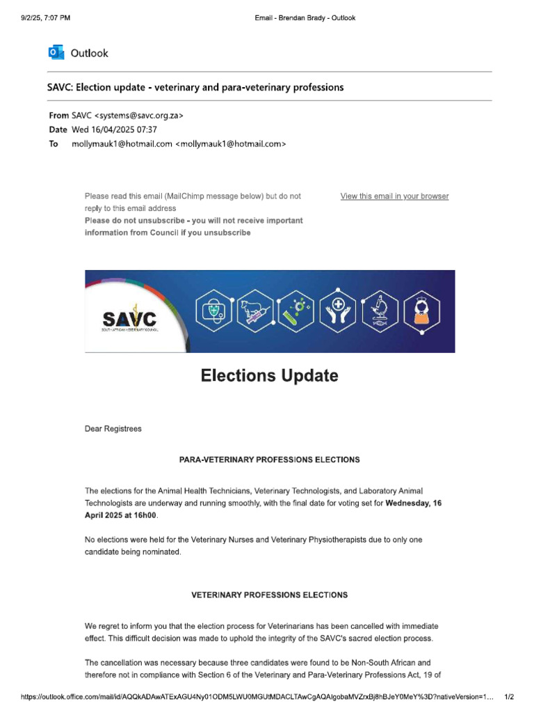 SAVC Election Statement 16 April 2025 | PDF