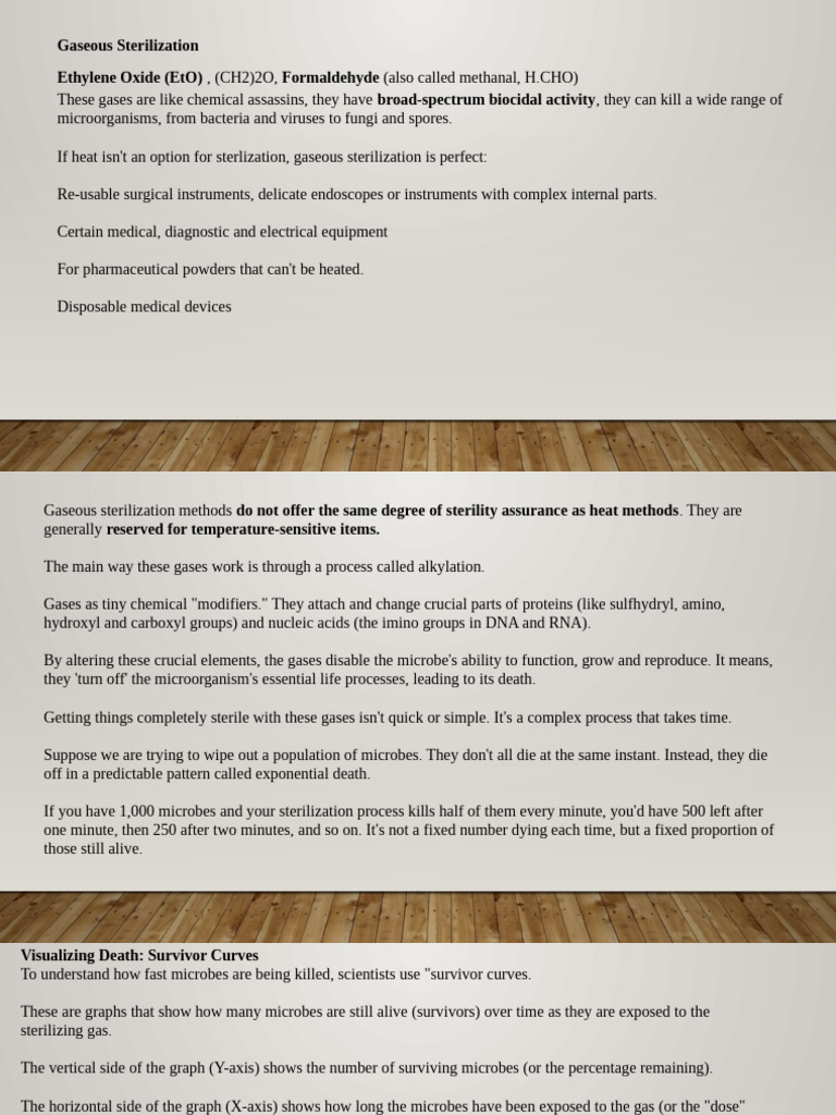 Gaseous Sterilization Methods Overview | PDF | Sterilization ...
