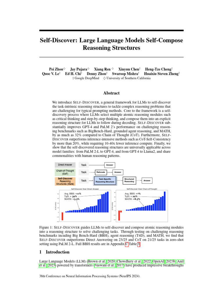 Self-Discover: LLMs' Reasoning Framework | PDF | Shape | Reason