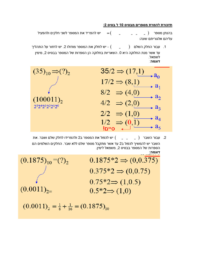 Base 10 Base 2 | PDF