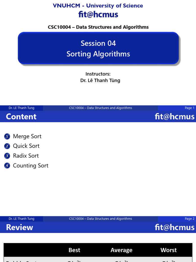 2025 Session04 Sorting Part02 | PDF | Computer Programming ...