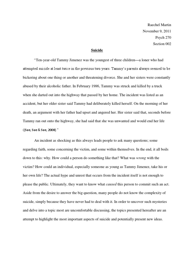 Suicide attack Essays