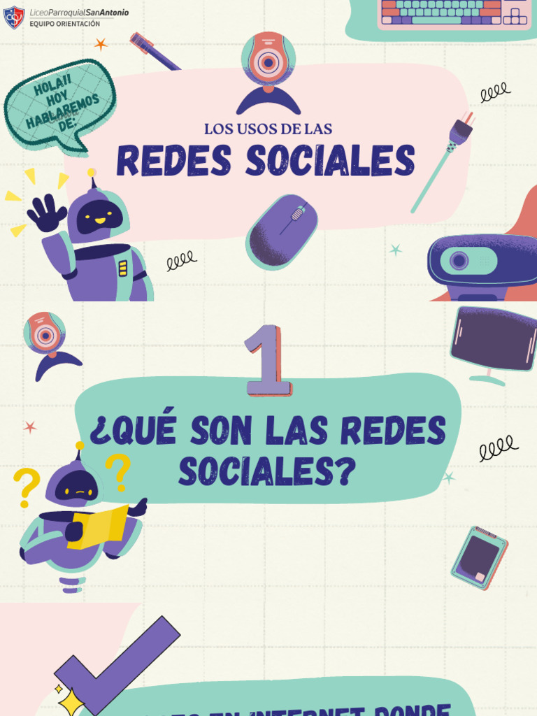 Afiche sobre el uso seguro de redes sociales | PDF