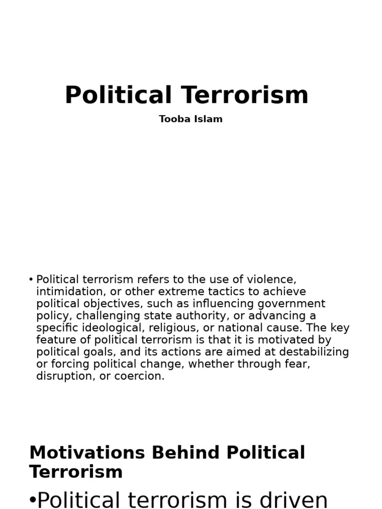 Understanding Political Terrorism Dynamics | PDF | Al Qaeda | World ...