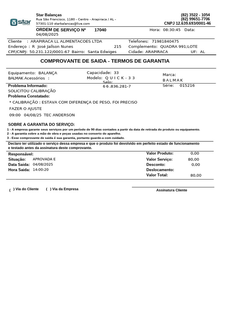 termo BALANÇA (1) | PDF