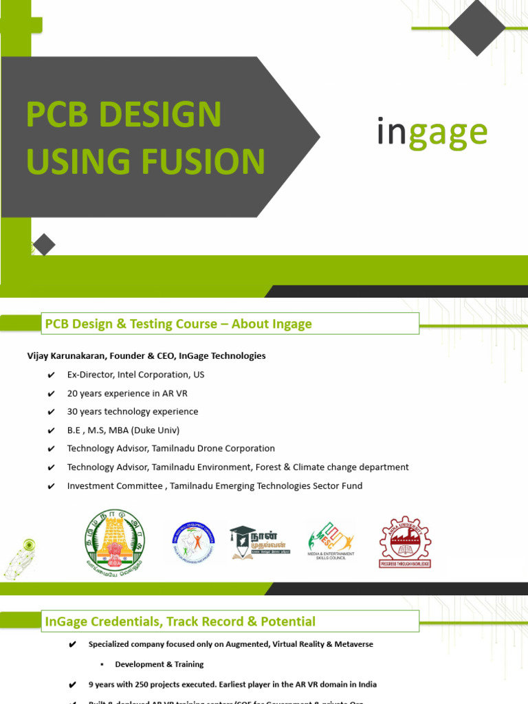 Day-1 PCB Design Using Fusion | PDF | Printed Circuit Board ...