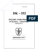 Manual Motocositoare Szentkiraly DK-552