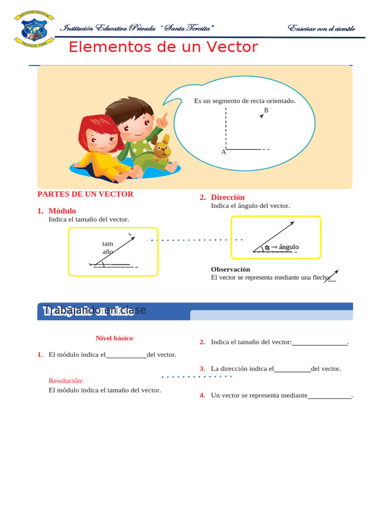 Elementos y Propiedades de Vectores | PDF | Vector Euclidiano | Geometría