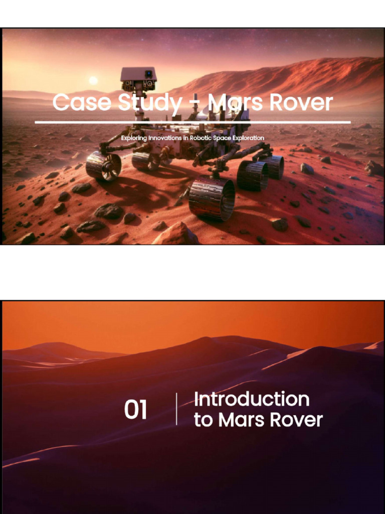 Case Study - Mars Rover - Presenti and 5 More Pages - Personal ...