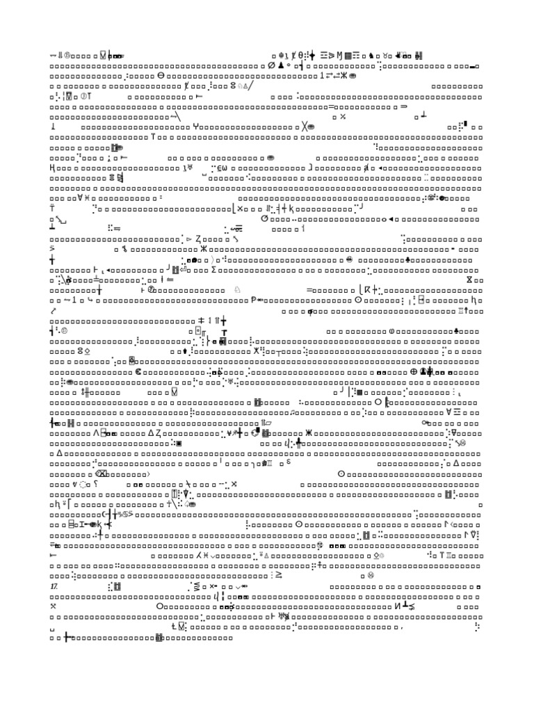Unreadable Document Content | PDF