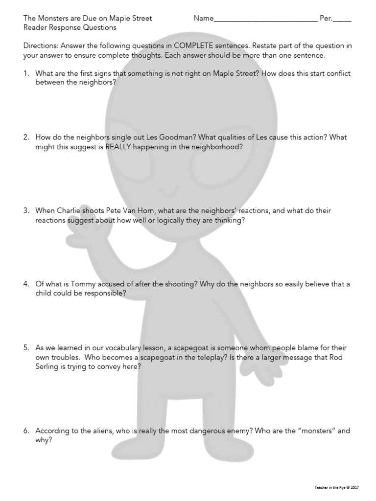 Scapegoating in Maple Street Conflict | PDF