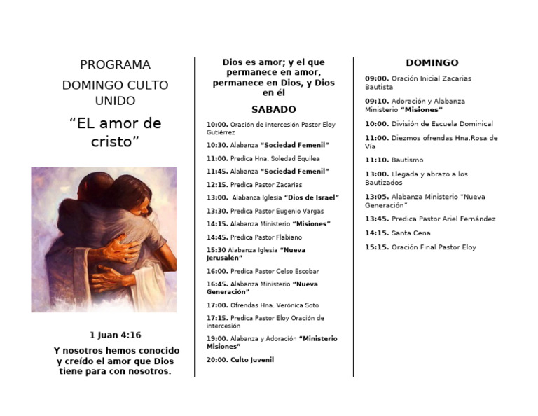 Programa Domingo | PDF | Oración | Religiones abrahámicas