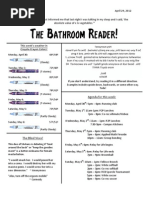 Bathroom Reader 4/29/2012