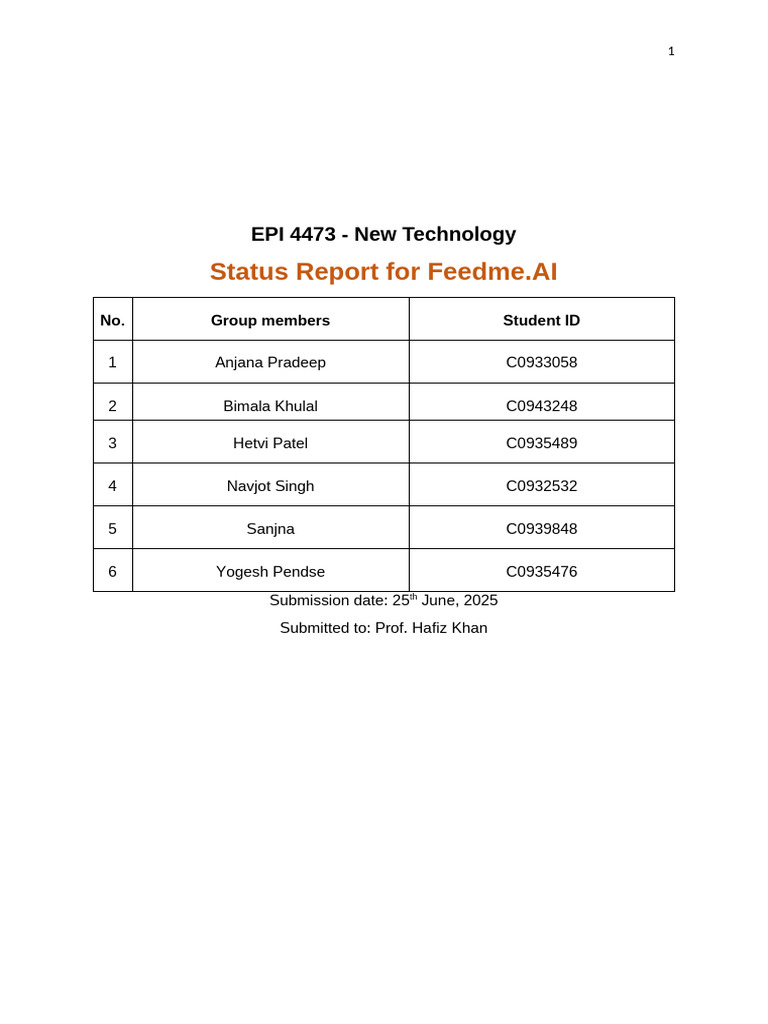 Case Study - Sprint Status Report | PDF | Databases | Computing
