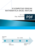 Mathe Matlab ExcelKu