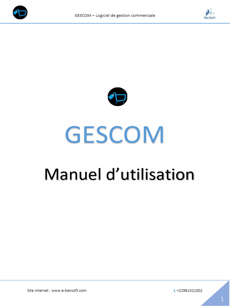 GESCOM : Logiciel de Gestion Commerciale | PDF | Client–serveur ...