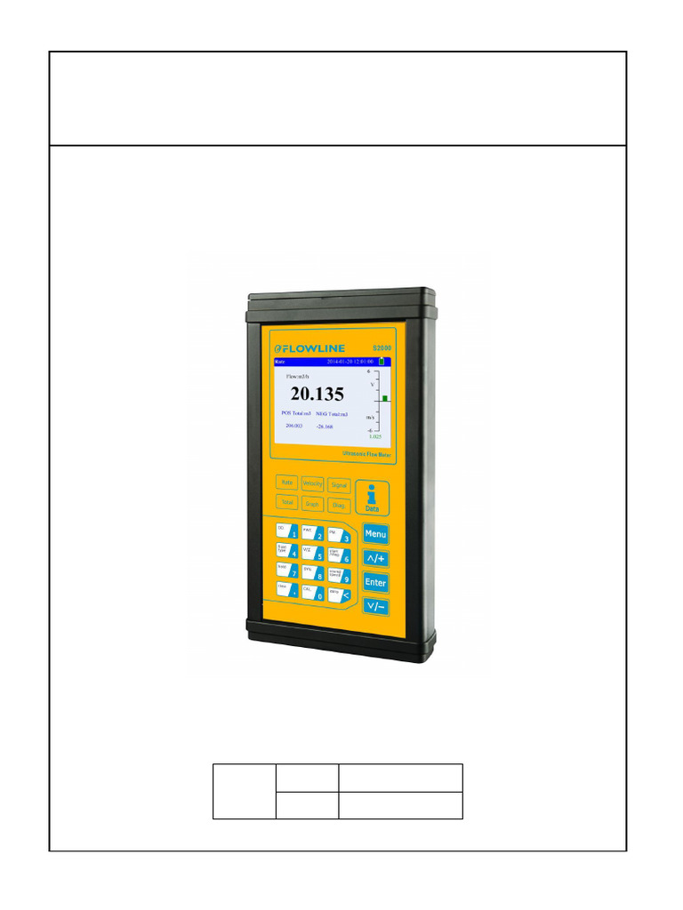 S2000 Ultrasonic Flowmeter Manual | PDF | Flow Measurement | Menu ...