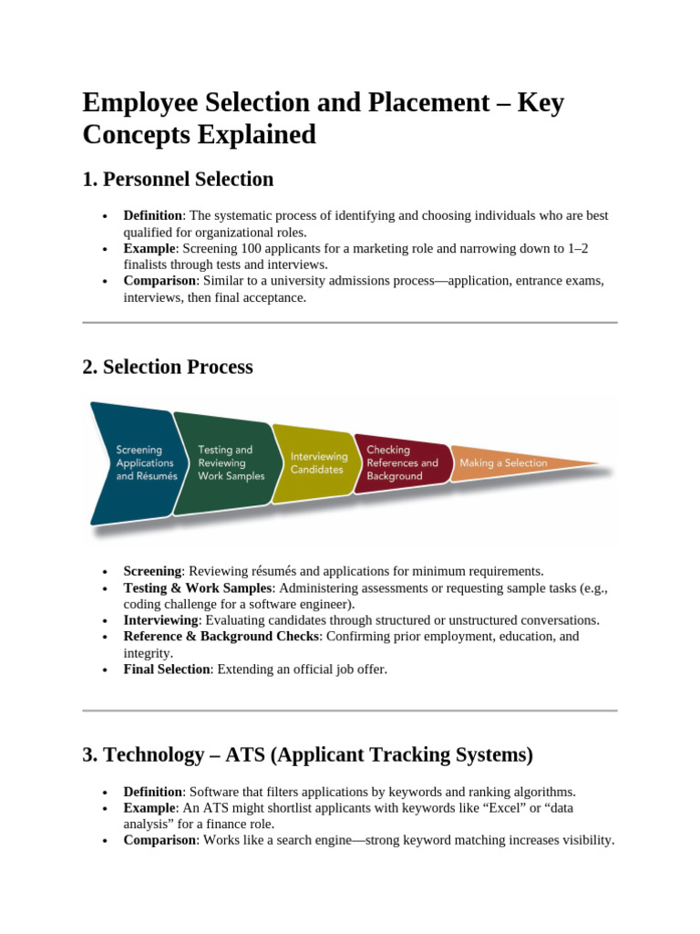 Employee Selection and Placement | PDF | Validity (Statistics ...