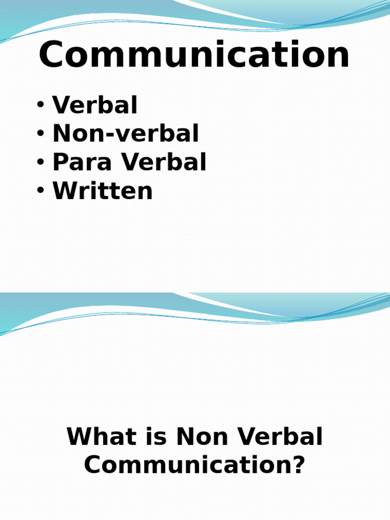 Understanding Types of Communication | PDF | Nonverbal Communication ...