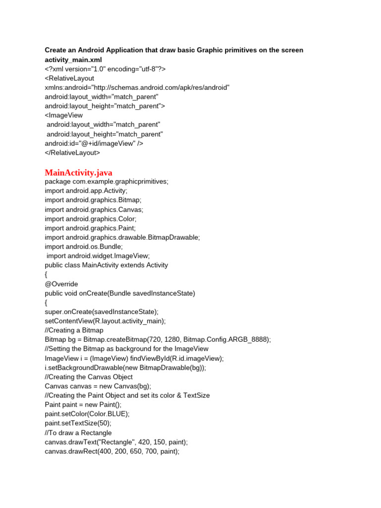 Android App Development: Graphics & UI | PDF | Android (Operating ...
