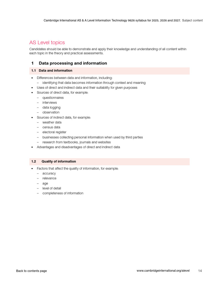 2026 AS & A Level IT Syllabus Overview | PDF | Transport Layer Security ...