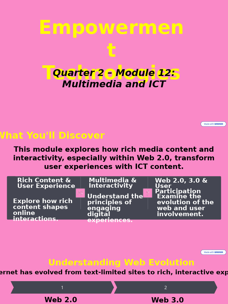 Multimedia and ICT User Engagement Guide | PDF | Multimedia | Web 2.0