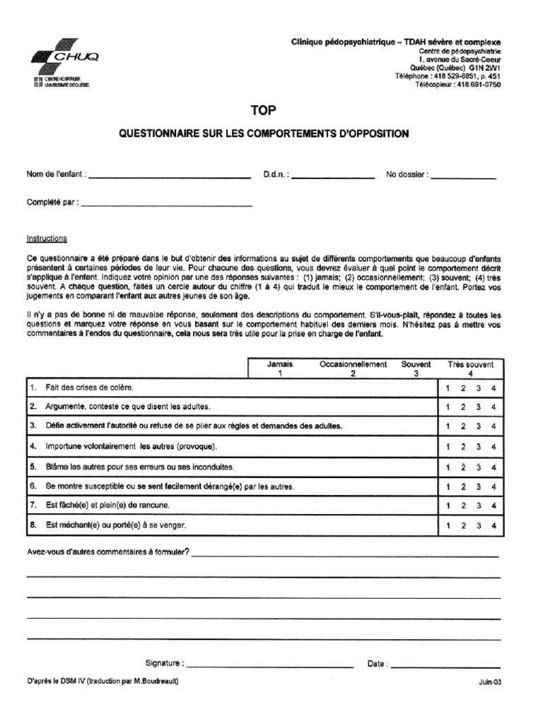 Questionnaire Top | PDF