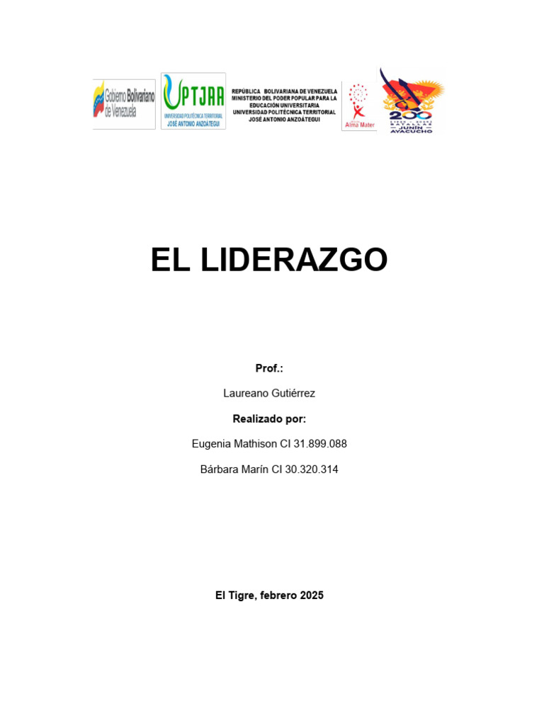 Tipos de Liderazgo en Empresas | PDF | Liderazgo | Educación en artes ...