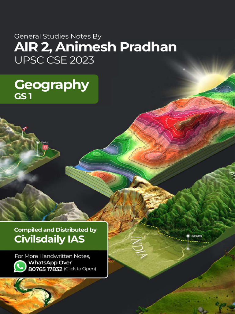 UPSC GS Geography Notes by AIR 2 | PDF