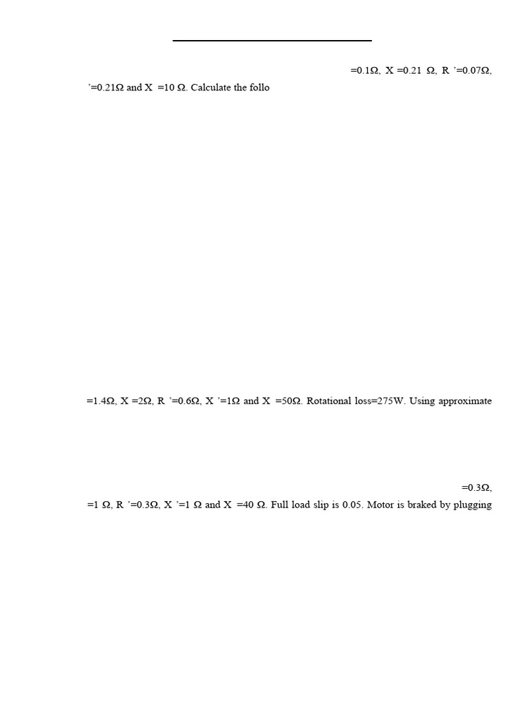 Induction Motor Calculations and Analysis | PDF | Electric Motor | Machines