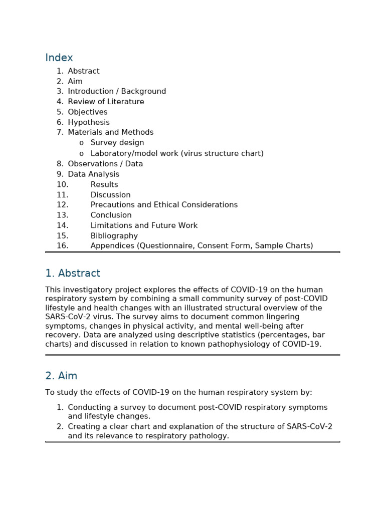 COVID-19 Impact on Respiratory Health | PDF | Diseases And Disorders ...