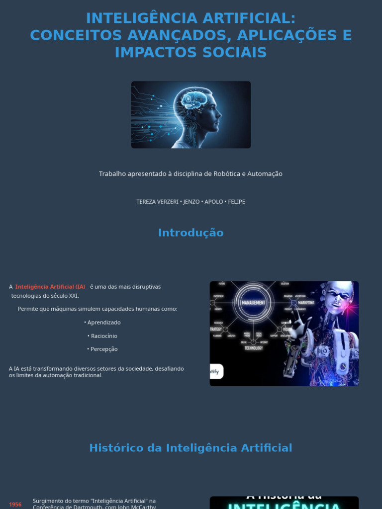 Avanços e Impactos da Inteligência Artificial | PDF | Inteligência ...