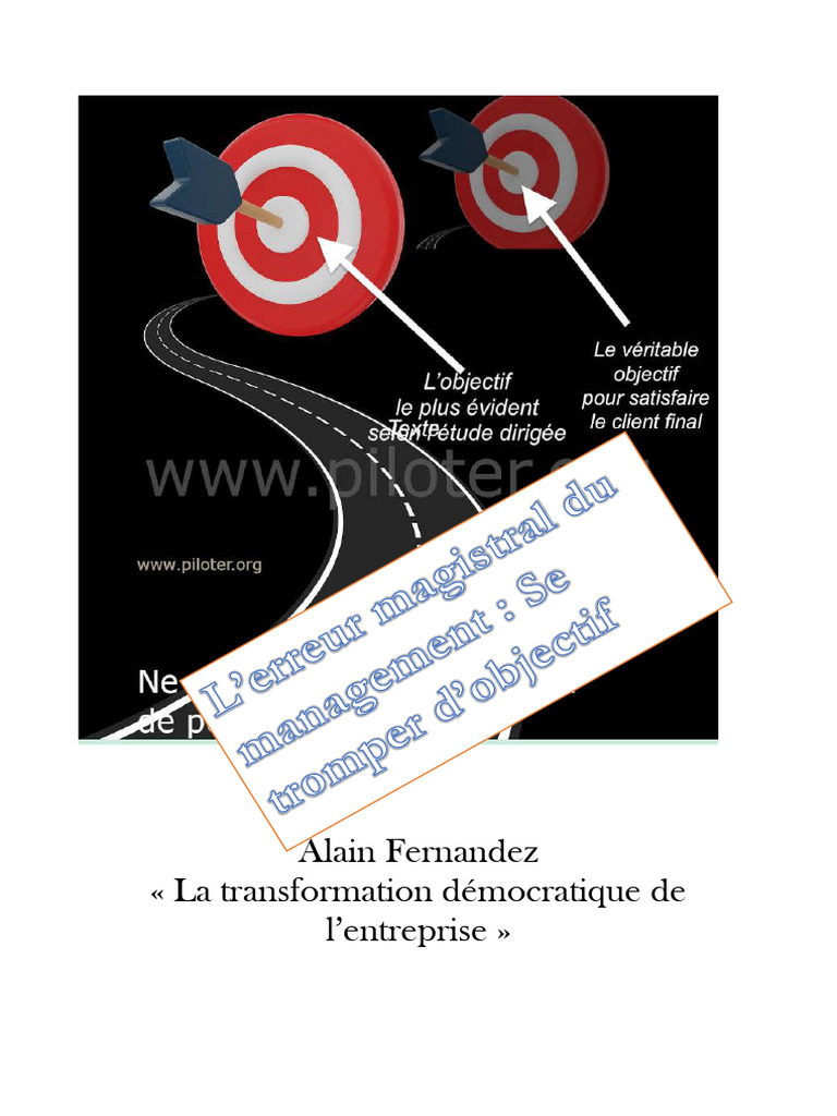 Erreurs de management : choisir l'objectif | PDF | Gestion de projet ...