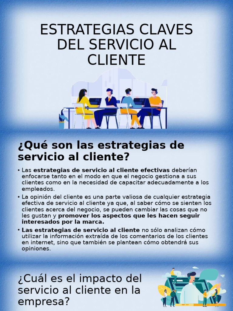 Estrategias para el Ciclo del Servicio | PDF | Servicio al Cliente ...